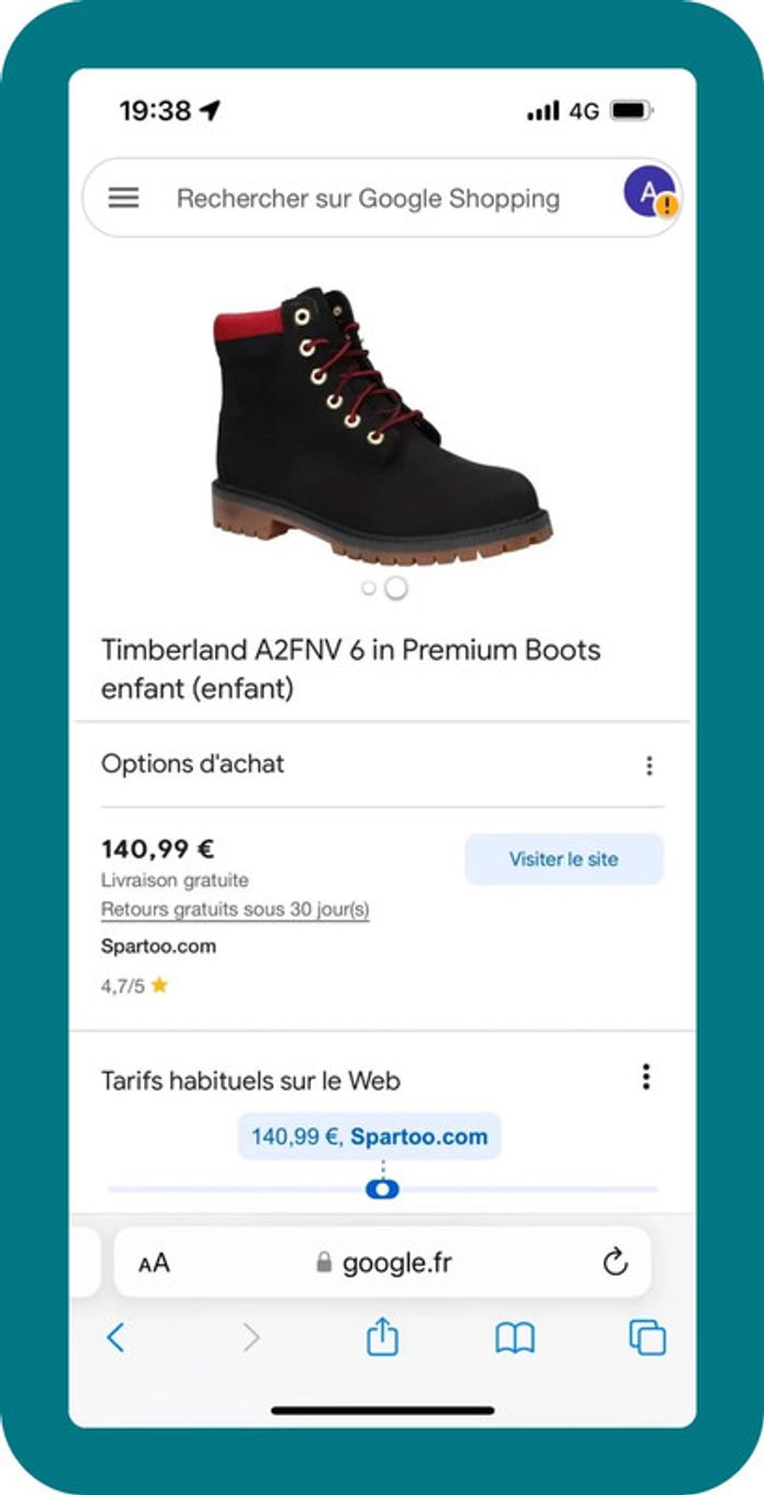 Boots Timberland 6 premium imperméable icon - 37 - photo numéro 4