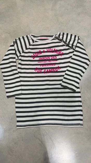 Robe sweat marinière zadig et voltaire 8 ans