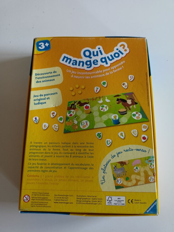 Qui mange quoi? Ravensburger complet sans notice - photo numéro 2