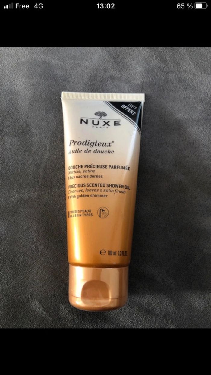 Nuxe huile de douche prodigieux