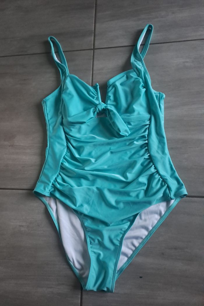 Maillot de bain bleu turquoise 0XL - photo numéro 1