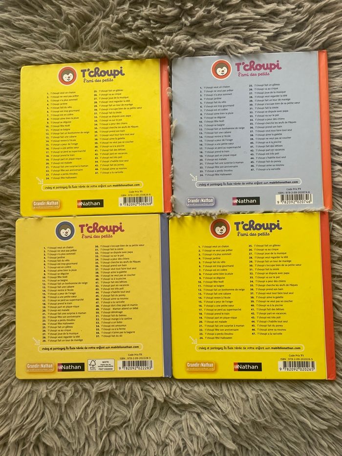 Lot de 4 livres T'choupi - Nathan - photo numéro 7