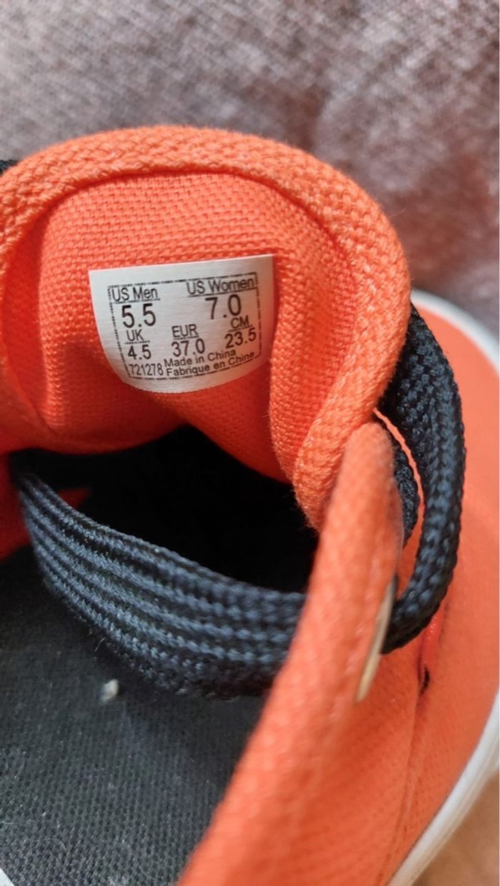 Baskets Vans Authentic Orange taille 37 – Baskets basses unisexes en très bon état - photo numéro 5