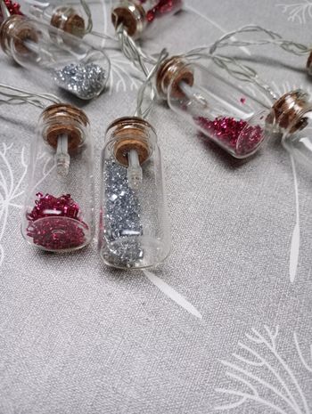 Guirlande bouteilles paillettes