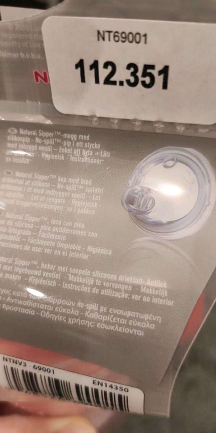 Verre/tasse à boire 6m+ 240ml Nûby, neuf - photo numéro 4