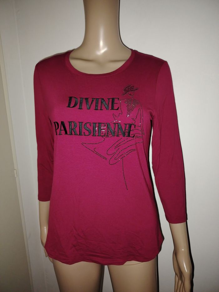 Tee shirt divine parisienne un jour ailleurs taille 1