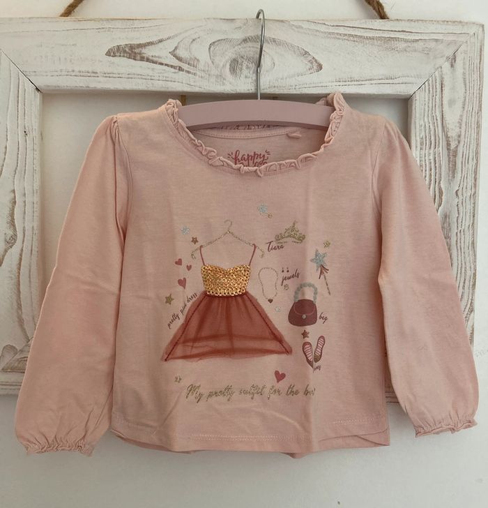 T-shirt manches longues fille 36 mois