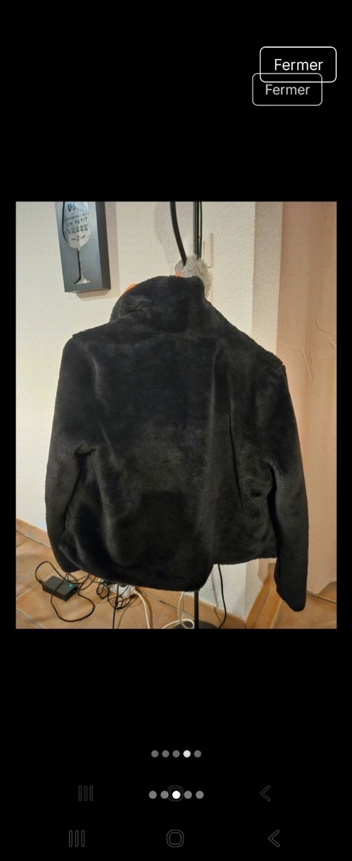 Manteau en fourure noir - photo numéro 3