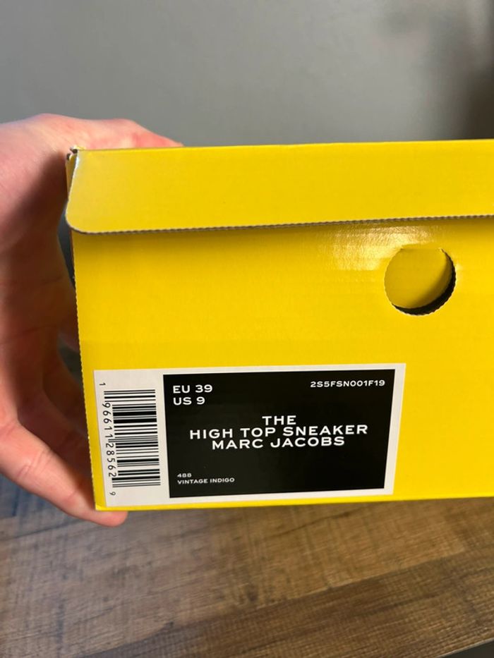 Baskets Montantes Marc Jacobs bleu jeans 39 neuves - photo numéro 8