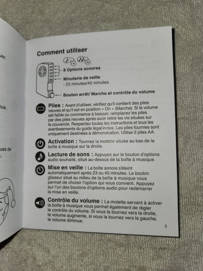 Veilleuse renard avec bruits blancs - photo numéro 3