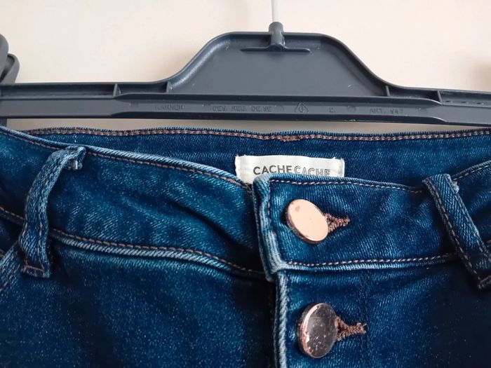 Jean Taille Haute bleu foncé Cache cache - photo numéro 2