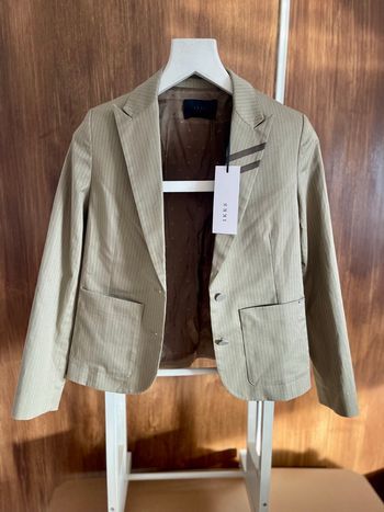 🌞Veste de costume rayé kaki clair Cotton 🌞
