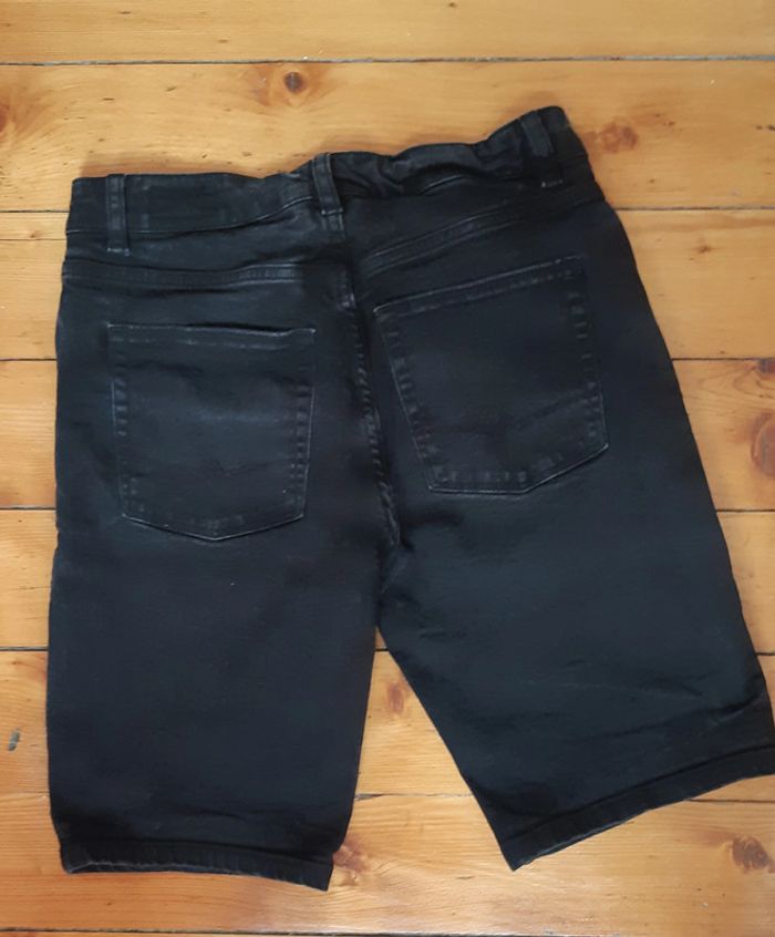 Short jean noir déchiré Homme S - photo numéro 3