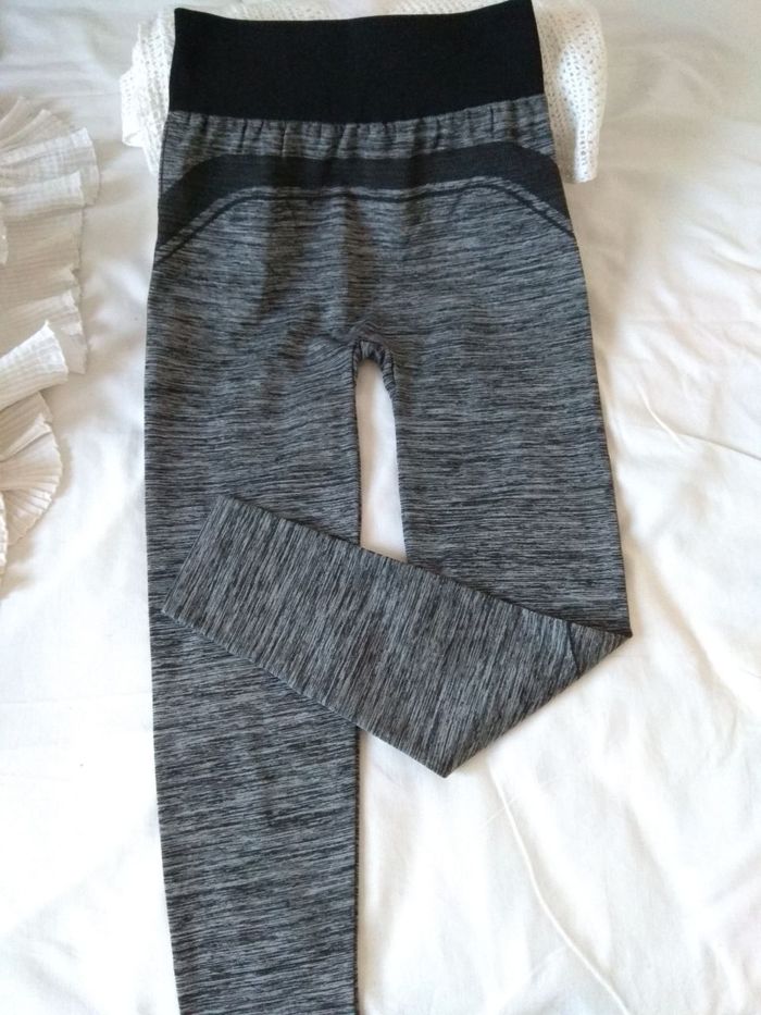 Lot de 2 leggings neufs Lee Cooper femme neufs gris confort fitness pantalon sport stretch - photo numéro 9
