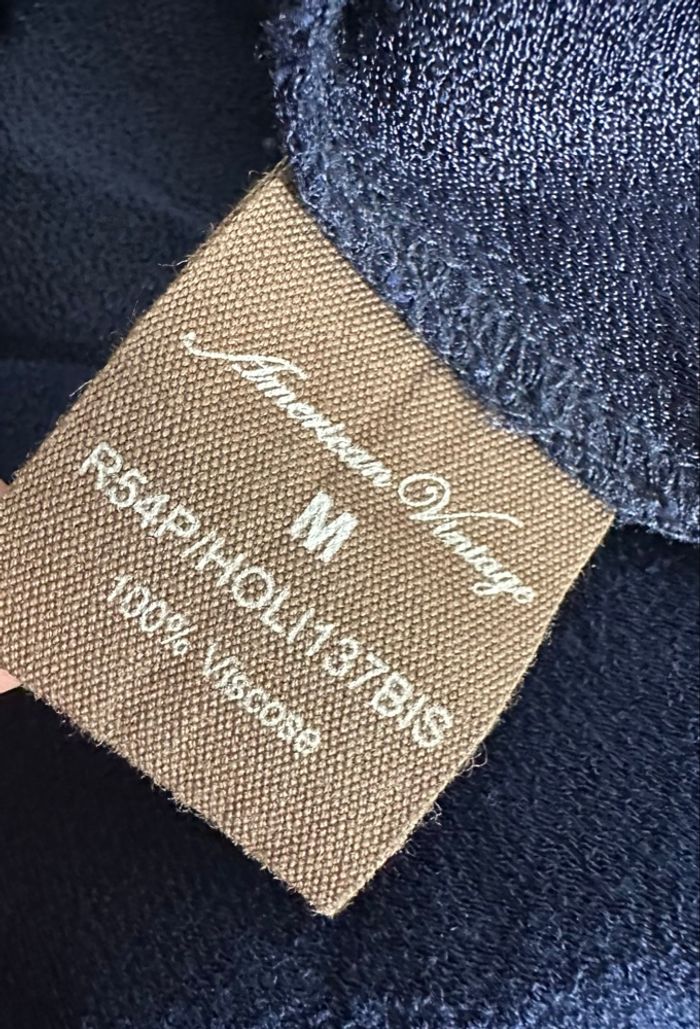 Robe fluide loose bleu marine American Vintage T38 M - photo numéro 7