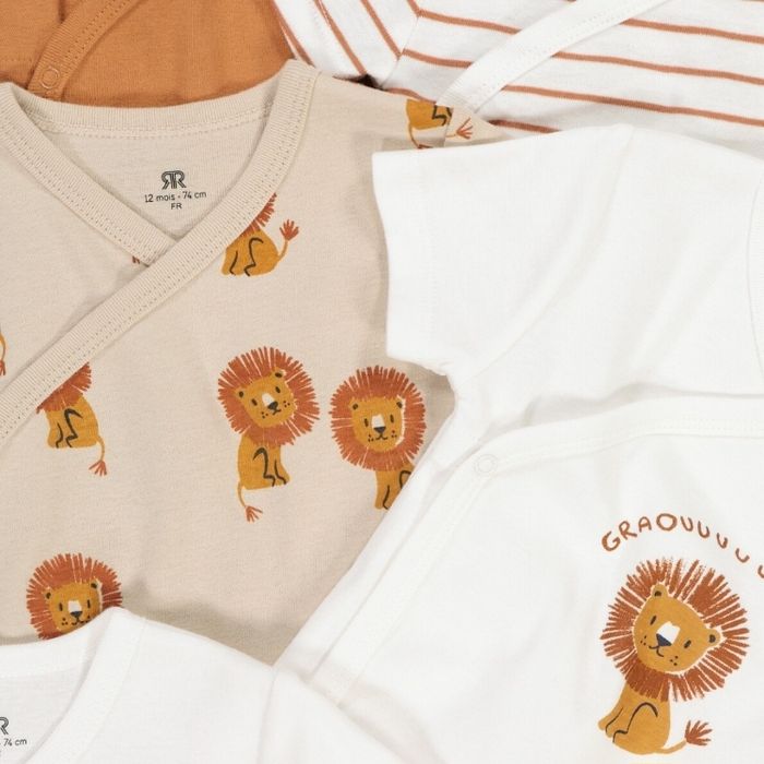 Lot de 5 bodies manches courtes