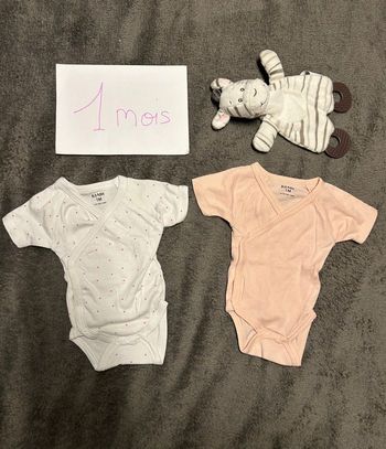 Lot de 2 bodies 1 mois