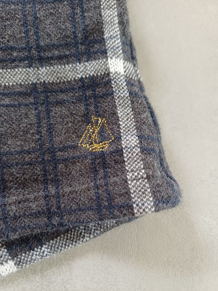 Robe manches longues à carreaux Petit Bateau 18 mois comme neuve - photo numéro 3