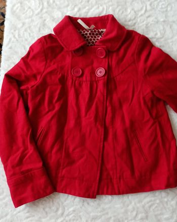 Manteau rouge fille 10 ans