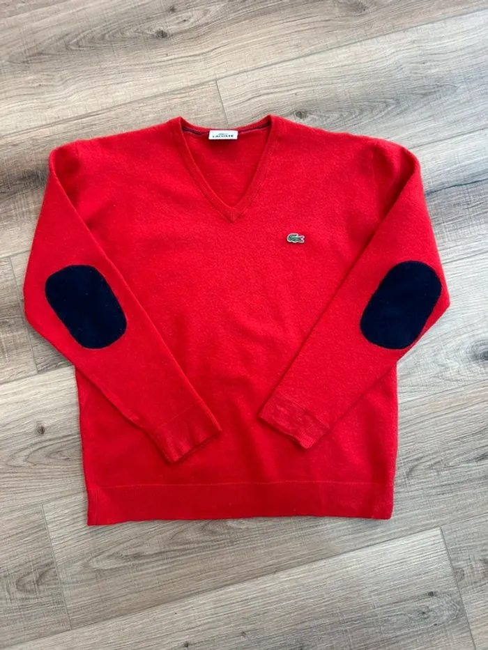Pull enfant Lacoste rouge pull ado pull Lacoste rouge taille 6