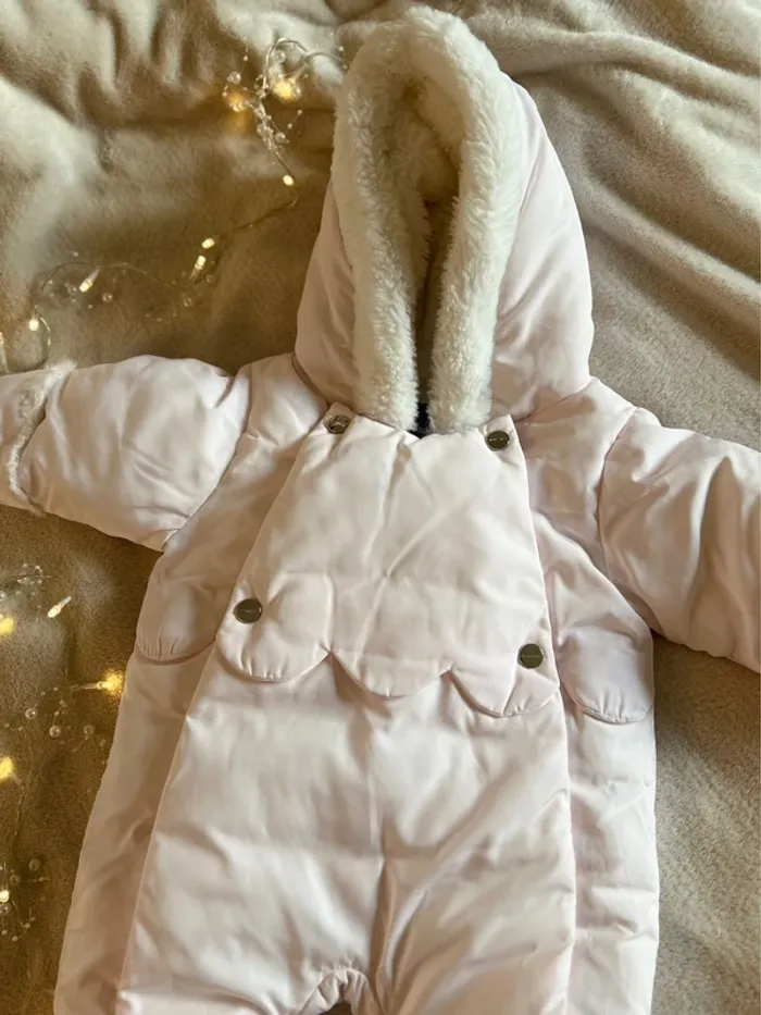 Combinaison pilote rose pale 6 mois - Jacadi - photo numéro 3