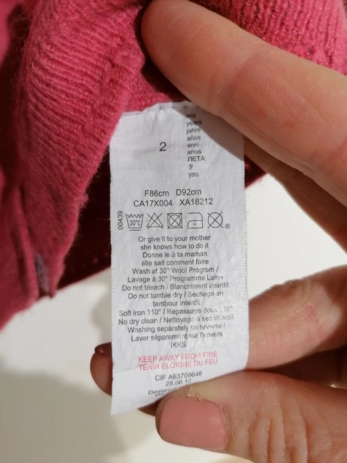 Gilet Ikks en cachemire taille 2 ans - photo numéro 6
