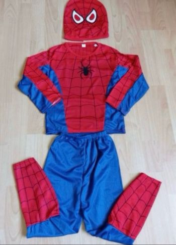 Déguisement Spiderman bleu et rouge 5-6ans