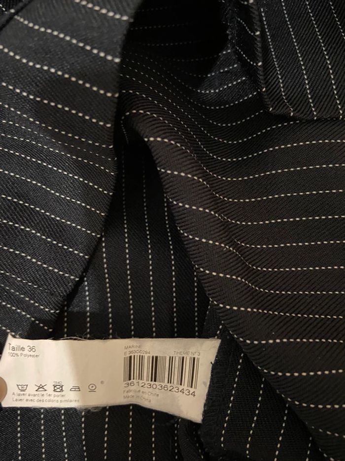 Jolie blouse marine rayée Monoprix 36 - photo numéro 4