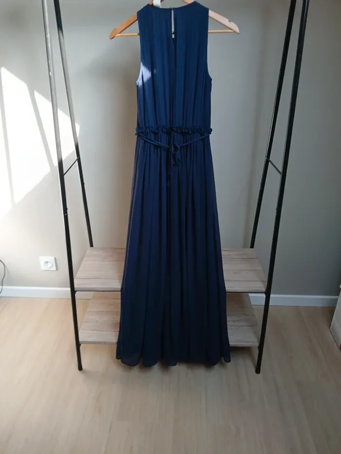 Robe longue bleu marine