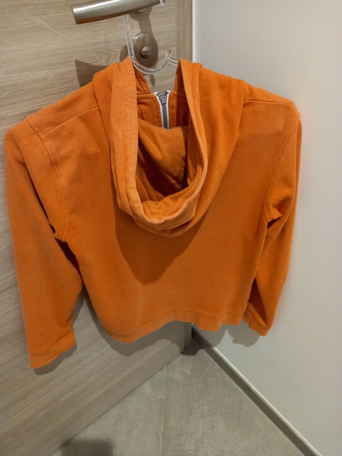 Gilet garçon orange à  capuche 14 ans - photo numéro 3