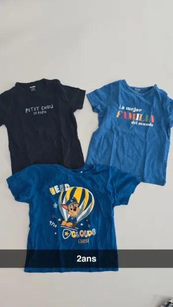 Lot de 3 tee shirts