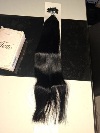Extension de Cheveux a la kératine noir 50cm