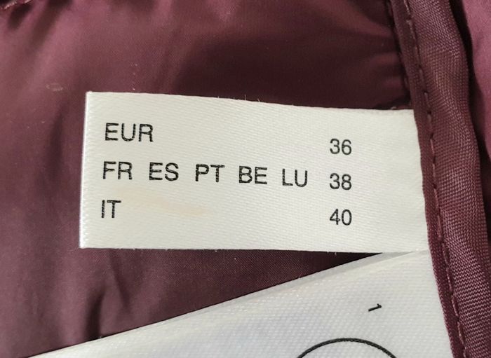 Doudoune bordeaux C&A T.36 - photo numéro 7