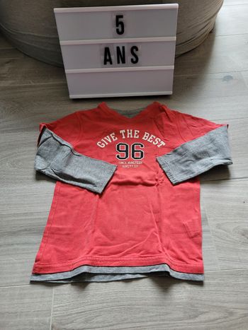 Haut manches longues 5 ans