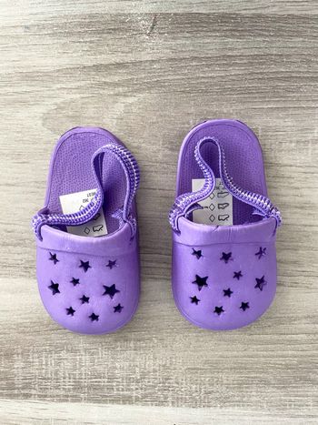 Sabots crocs violet bébé fille taille 19