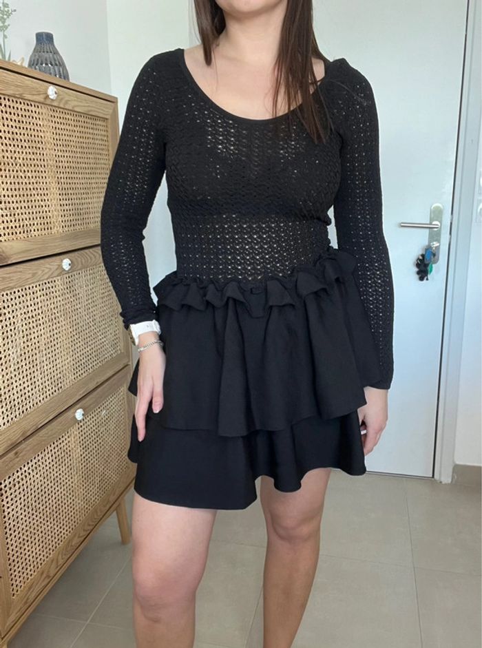 Robe noire en maille Sandro - photo numéro 2