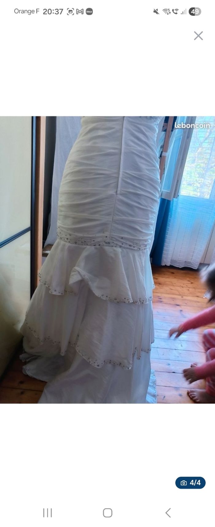 Robe de mariée effet sirene - photo numéro 3