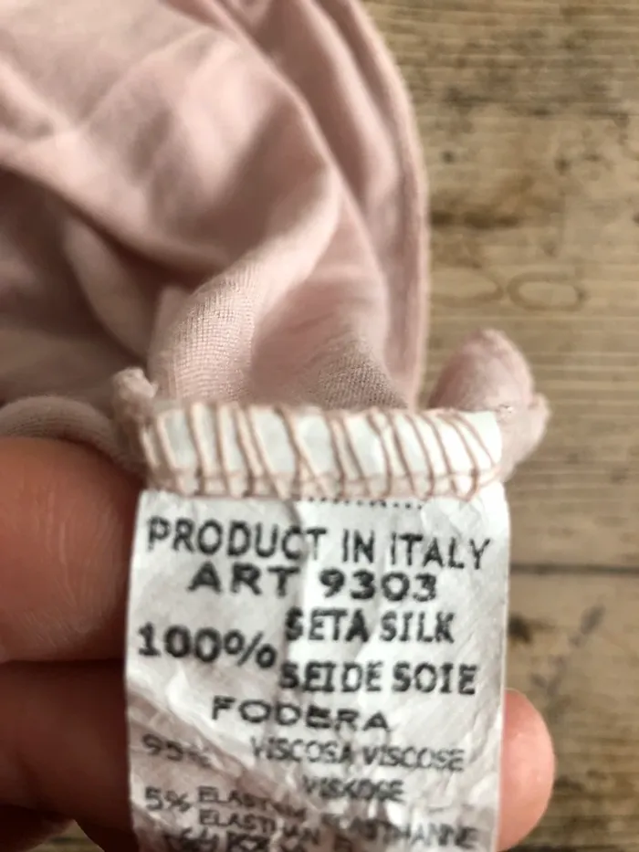 Blouse en soie rose . - photo numéro 5