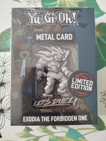 Yu Gi Oh Carte métal collector Exodia l'interdit
