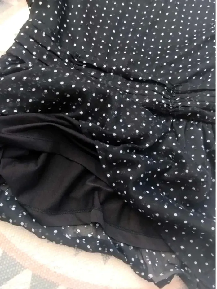 Blouse Noire pois blancs - H&M XS - Excellent état - photo numéro 8