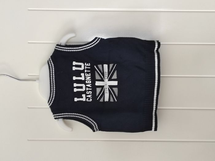 Pull sans manche bébé garçon 3 mois Lulu Castagnette - photo numéro 3