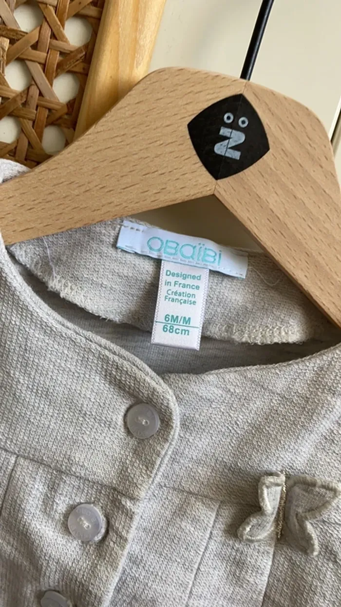 Gilet coton avec papillon - photo numéro 3