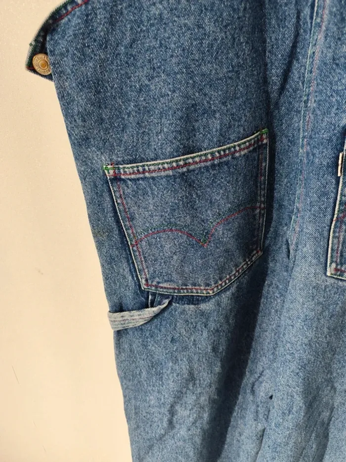 Salopette en Jeans Levi's Vintage - photo numéro 8