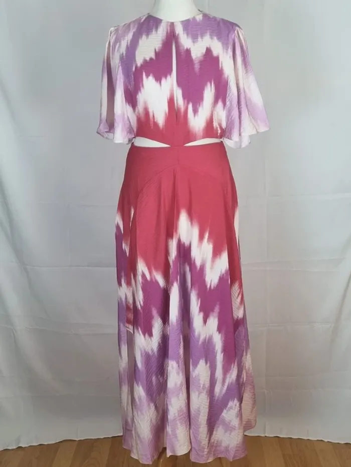 Sublime robe maje tie dye fushia neuve avec étiquette T36 - photo numéro 2