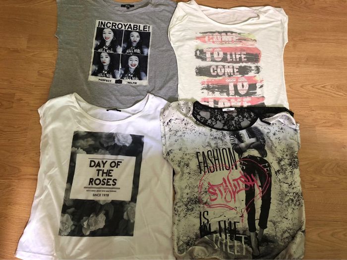 Lot de 4 hauts »MIM » taille L