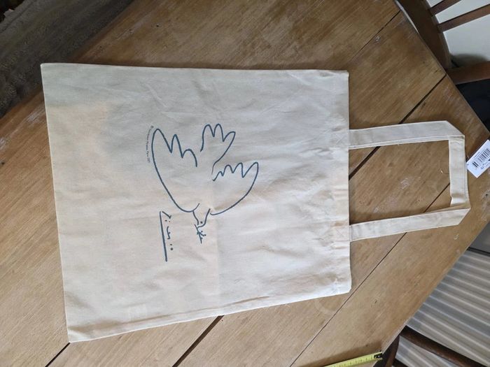 Totebag Picasso – motif Colombe de la Paix coton épais arty & tendance - photo numéro 10