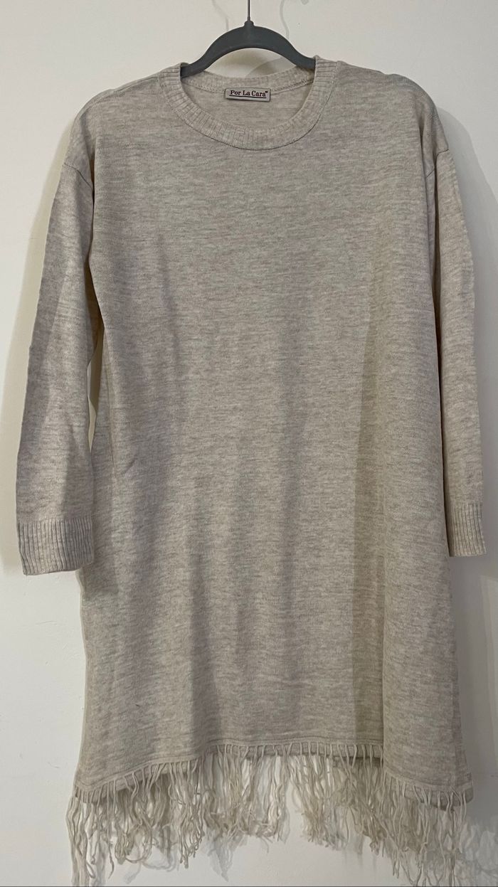 Robe Tricot Côtelé femme taille unique  Por La Cara - photo numéro 2