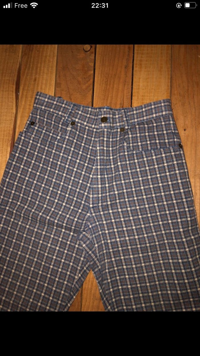 Pantalon à carreaux