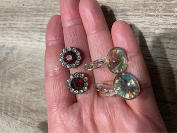 Lot de 2 paires boucles d’oreilles vintage