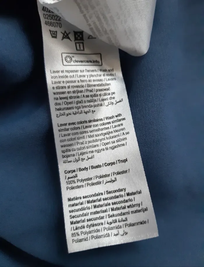 Blouse bleue dentelle Gémo T38 - photo numéro 7